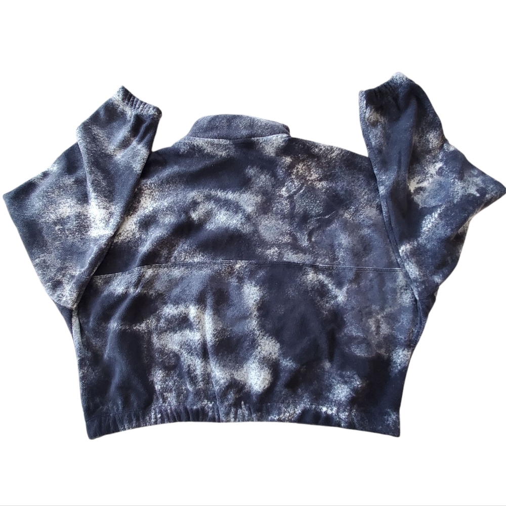 Nike One Womens Therma FIT Oversized 1/2 Zip Fleece Printed Pullover Black - Picture 5 of 5
